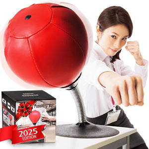 Desktop Punching Bag, Super Strong Suction Boxing Bag Speed Balls Heavy Duty Stress Relief Boxing Bag, Cool Stuff for Office, White Elephant Gift for Boss or Coworker