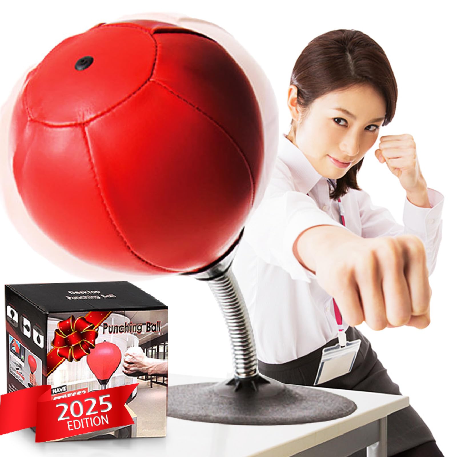 Buy now Desktop Punching Bag, Super Strong Suction Boxing Bag Speed Balls Heavy Duty Stress Relief Boxing Bag, Cool Stuff for Office, White Elephant Gift for Boss or Coworker at indiglob india