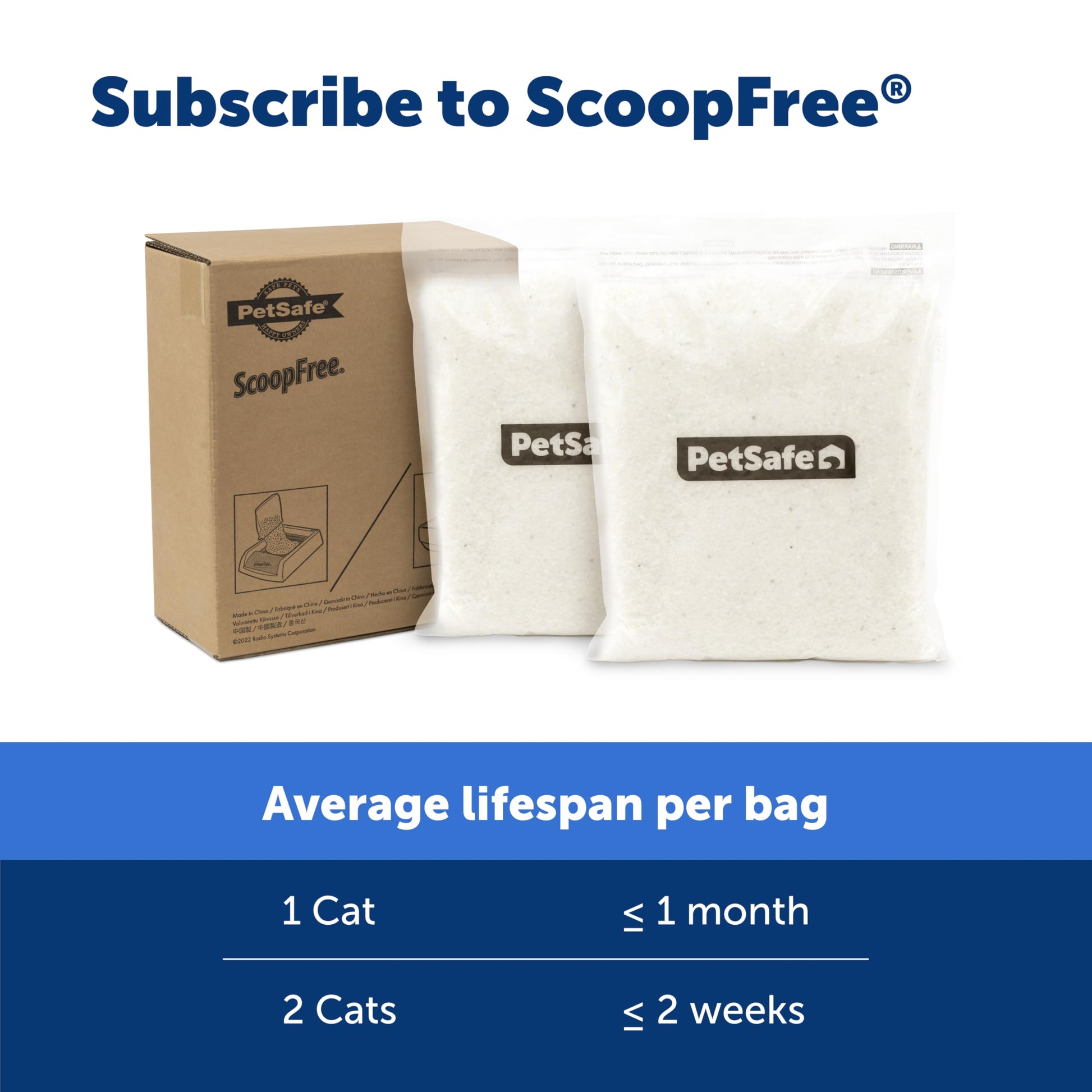 Buy now PetSafe ScoopFree Premium Natural Cat Litter - Eco-Friendly Long-Lasting Litter - High Absorbency & Low-Tracking Design - Non-Clumping Pebbles - 4.2 lb Bag - 2 Pack at indiglob india