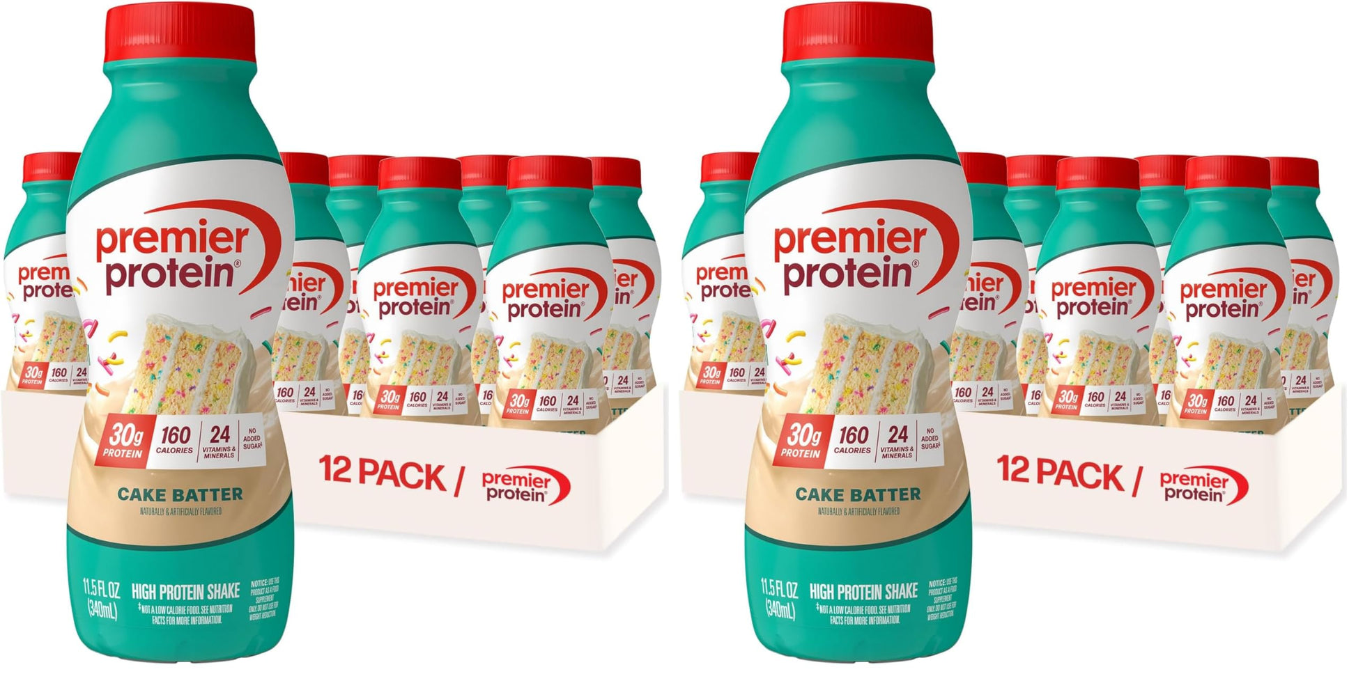 Buy now Premier Protein Shake, Peaches & Cream, 30g Protein, No Added Sugar, 24 Vitamins & Minerals to Support Immune Health, 11.5 fl oz, 12 Pack (Packaging May Vary) Cake Batter 11.5 Fl Oz (Pack of 24) at indiglob india