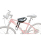 Mountain Bicycle Child Front Seat Child Baby Safe Seats with Back Rest Foot Pedals Mountain Bike Saddle Black