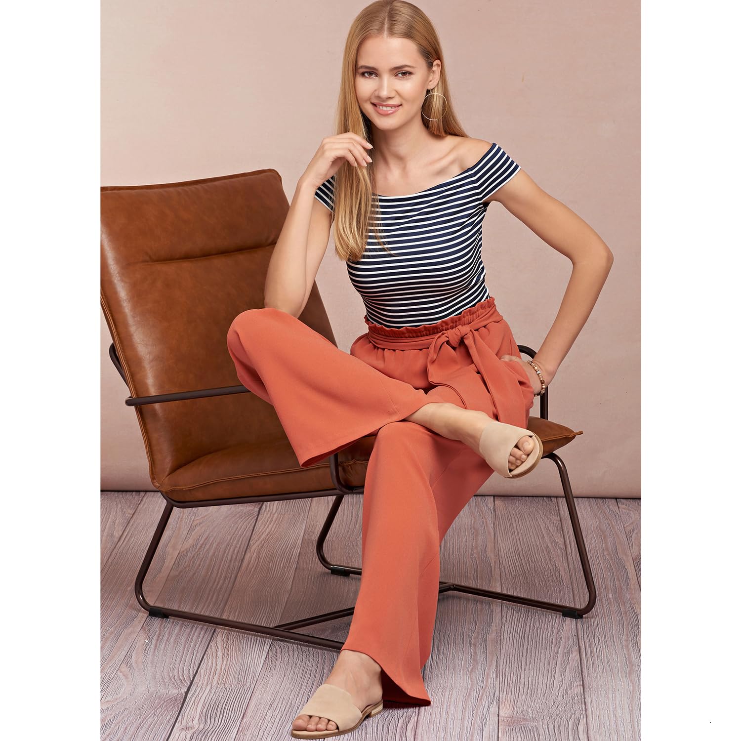 Buy now Simplicity US8605A Easy to Sew Women's Skirts and Loose Fitting Pants Sewing Patterns, Sizes 6-24 at indiglob india