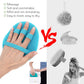 2 Pack Soft Silicone Shower Brush, Body & Face & Short Hair Wash, Bath Exfoliating Skin Massage Scrubber, Dry Skin Brushing Glove Loofah, Fit for Sensitive and All Kinds of Skin (Blue+Gray)