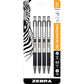 Zebra Pen G-301 Retractable Gel Pen, 0.7mm Medium Point, Stainless Steel Barrel, Ideal for Office Supplies, School Supplies & Teacher Supplies, Blue Ink, 2-Pack (41322)