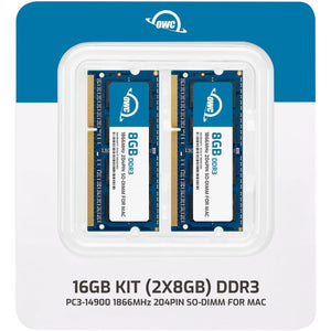 OWC 16GB (2 x 8GB) PC14900 DDR3 1866MHz SO-DIMMs Memory RAM Upgrade Compatible with 2015 (Late) iMac 27 w/Retina 5K Models and Compatible PCs (OWC1867DDR3S16P)