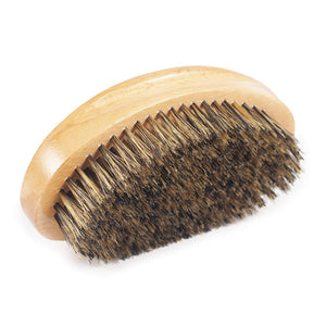 Wave Brush Medium Boar Bristles Hair brush-Designed for Thin and Normal Hair-Mens Curved Military Wave and Beard Brush-Great for 360 Waves