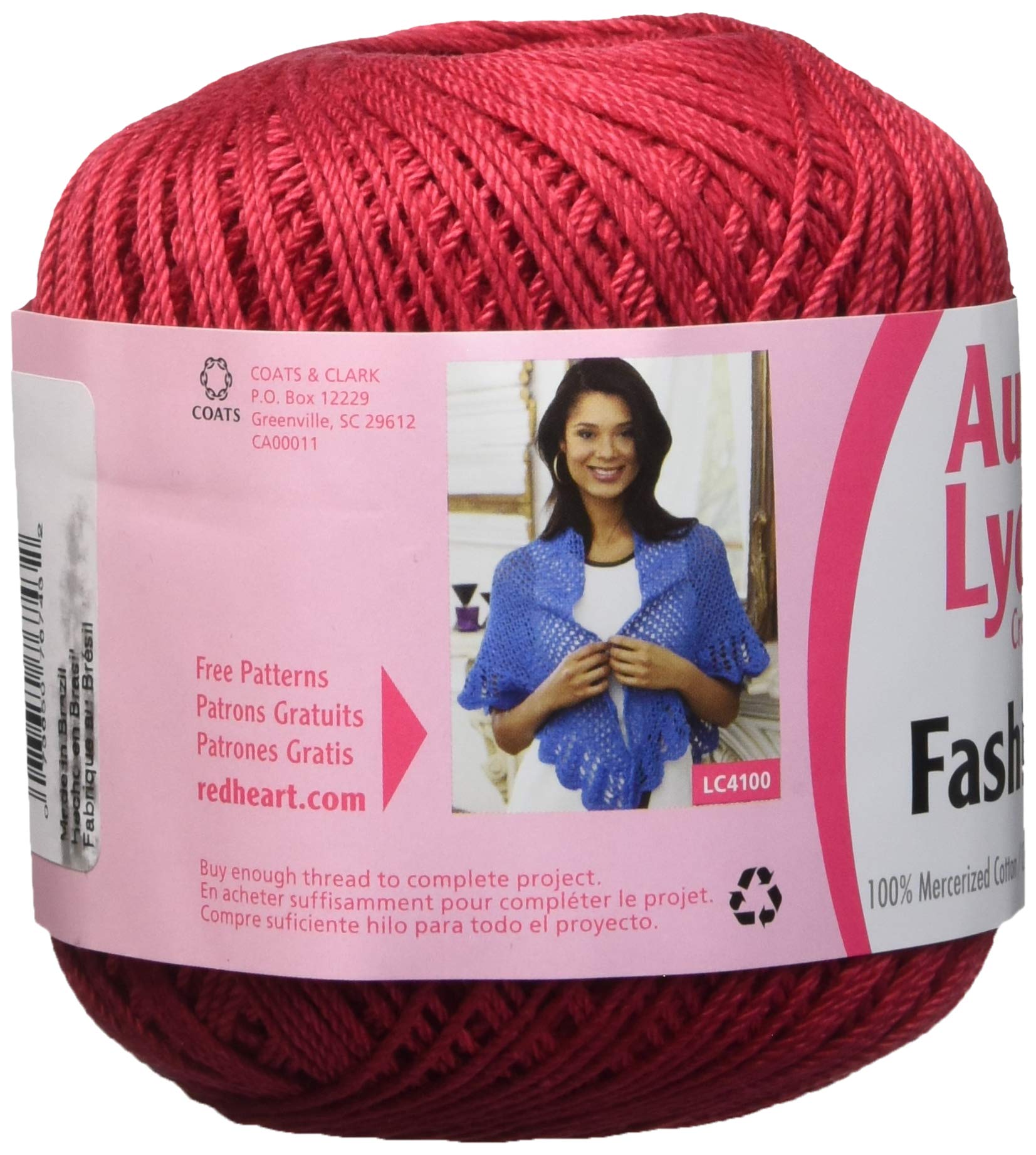 Buy now Coats Crochet - 182.0006 Fashion Crochet Thread, 3, Scarlet at indiglob india