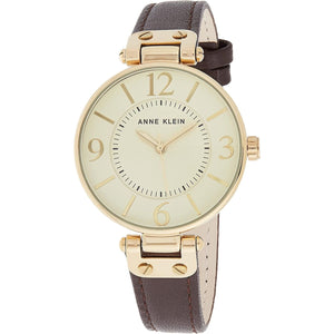 Anne Klein Women's Leather Strap Watch