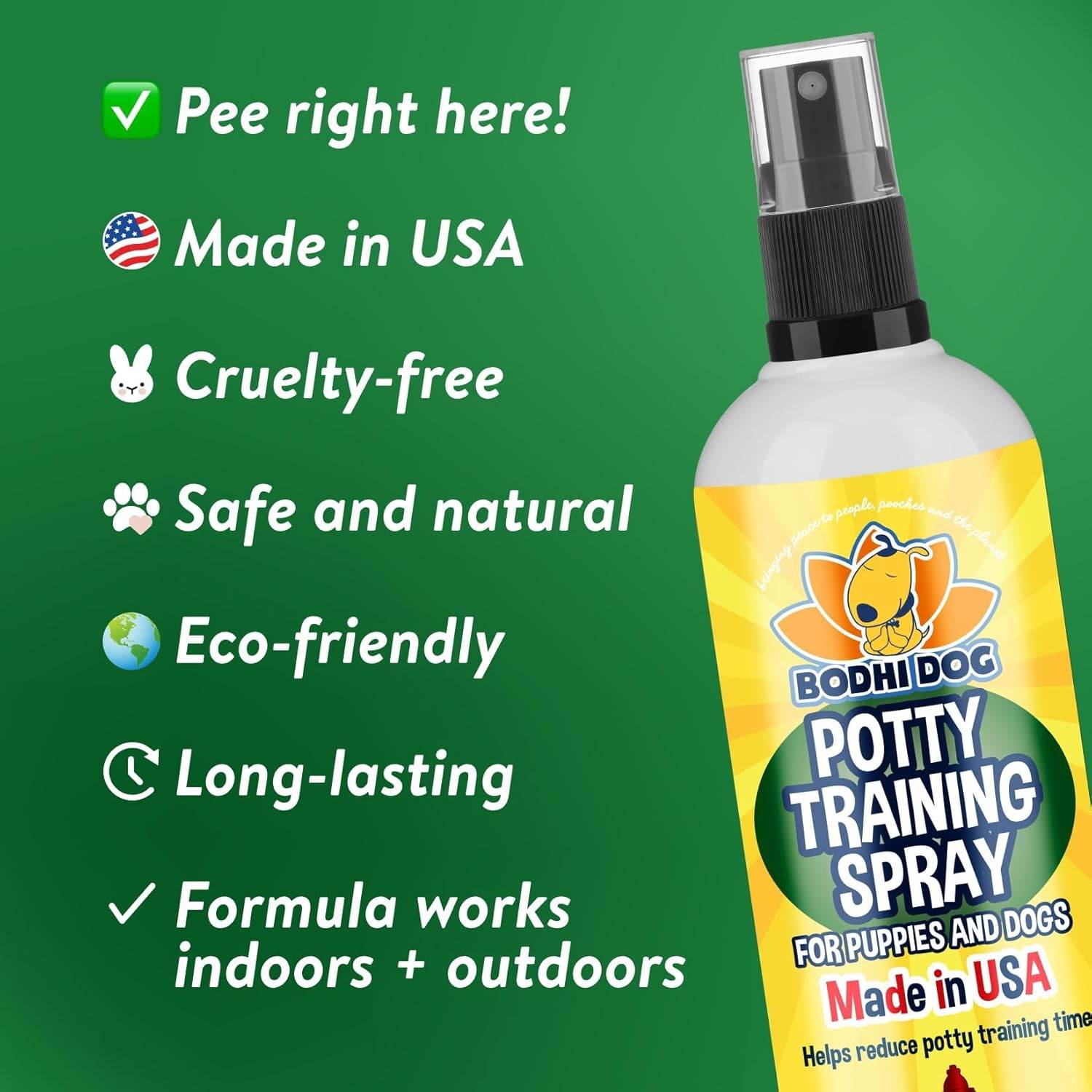 Bodhi Dog Potty Training Spray - Puppy & Dog Training Aid for Indoor & Outdoor Attractant Spray Use - Encourages Proper Dog Pee Here Habits - Safe for Pets & Home - Made in The USA (8 Fl Oz) - My Store