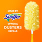 Swiffer Dusters Refill for Cleaning, Feather & Microfiber Duster Disposable Alternative, For Dusting Furniture, Blinds, Ceiling Fans, Walls, Helps Remove Allergens, Heavy Duty, Unscented, 11ct