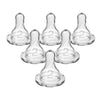 Dr. Brown’s Natural Flow Y-Cut Narrow Baby Bottle Silicone Nipple, Ideal for Thicker Liquids, 9m+, 100% Silicone Bottle Nipple, 6 Count - Level 2, Medium Flow, 3m+