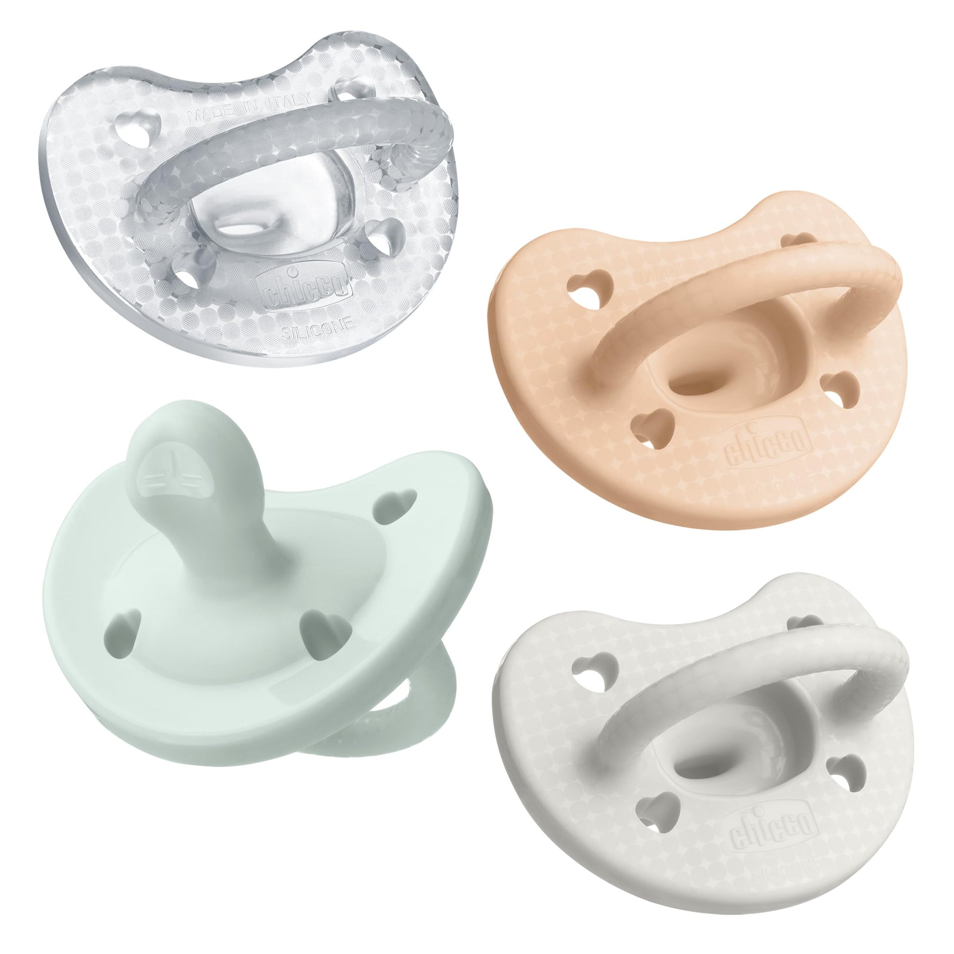 Buy now Chicco PhysioForma Silicone Orthodontic Pacifier, 0-6m | 100% Soft Silicone | Supports Breathing & Oral Development | Satin-Textured Nipple | Includes Sterilizing Case | BPA Free | Blue/Green, 2pk at indiglob india