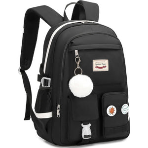 Spotted Tiger Girls Backpack Aesthetic Backpack for Teen Girl Cute School Bag Bookbag Anime School Backpacks for Girls (Black)