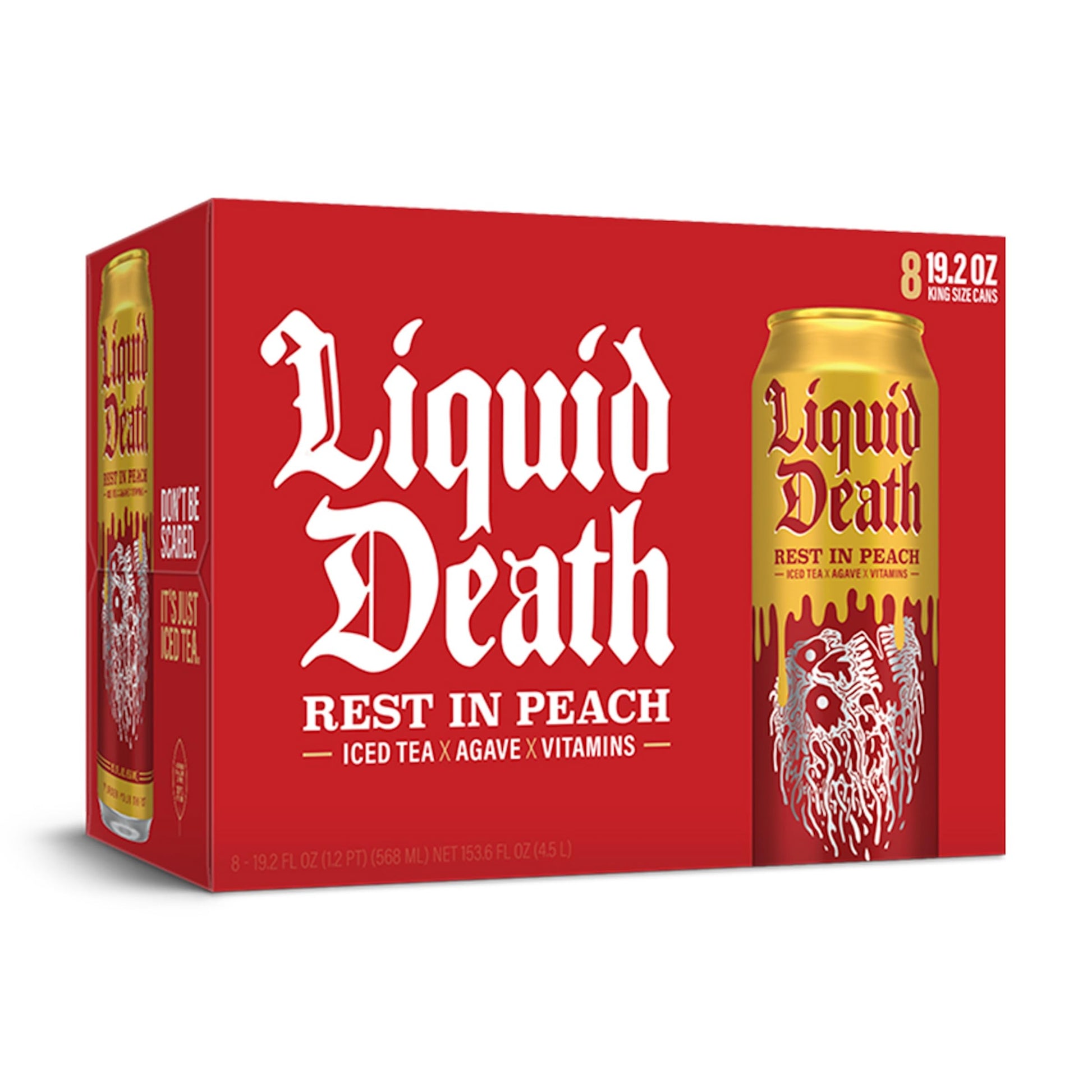 Buy now Liquid Death Iced Tea - Blueberry Buzzsaw (Blueberry-Flavored Black Tea), Less Sugar*, Boost of Caffeine, B Vitamins, No Artificial Sweeteners, 12 Fl Oz (Pack of 12) at indiglob india