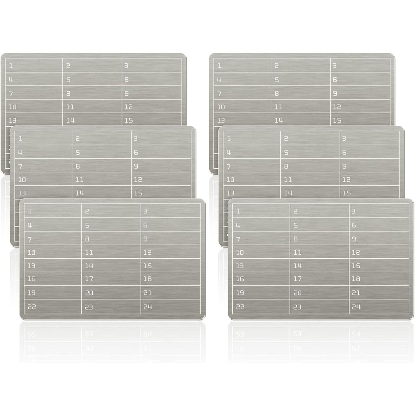 6 Plates Steel Wallet Crypto Cryptocurrency Seed Storage Crypto Wallet for Bitcoin Hardware Cold Backup