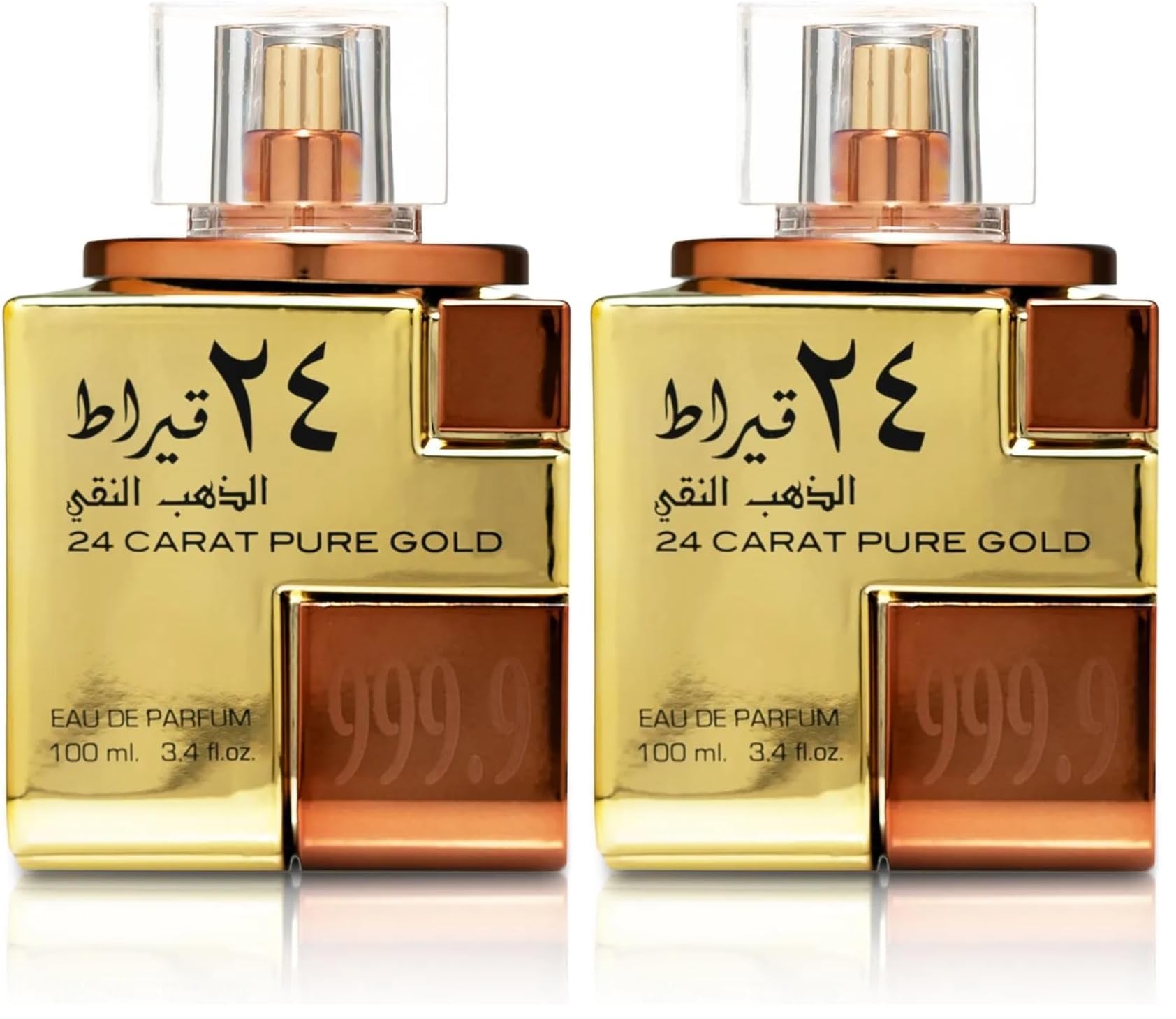 Buy now Lattafa Perfumes Bade'e Al Oud, Oud for Glory for Unisex Eau de Parfum Spray, 3.4 Ounce 24 Carat Pure Gold 3.4 Fl Oz (Pack of 2) at indiglob india