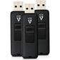 V7 2GB USB 2.0 Flash Drive with Retractable USB Connector - VF22GAR-3N, Black