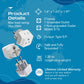 Buy now Ceptics Schuko Germany, France Plug Adapter, Dual Input - Ultra Compact Light Weight - Usa to Russia, South Korea Travel Adaptor Plug - Type E/F (3 Pack) at indiglob india