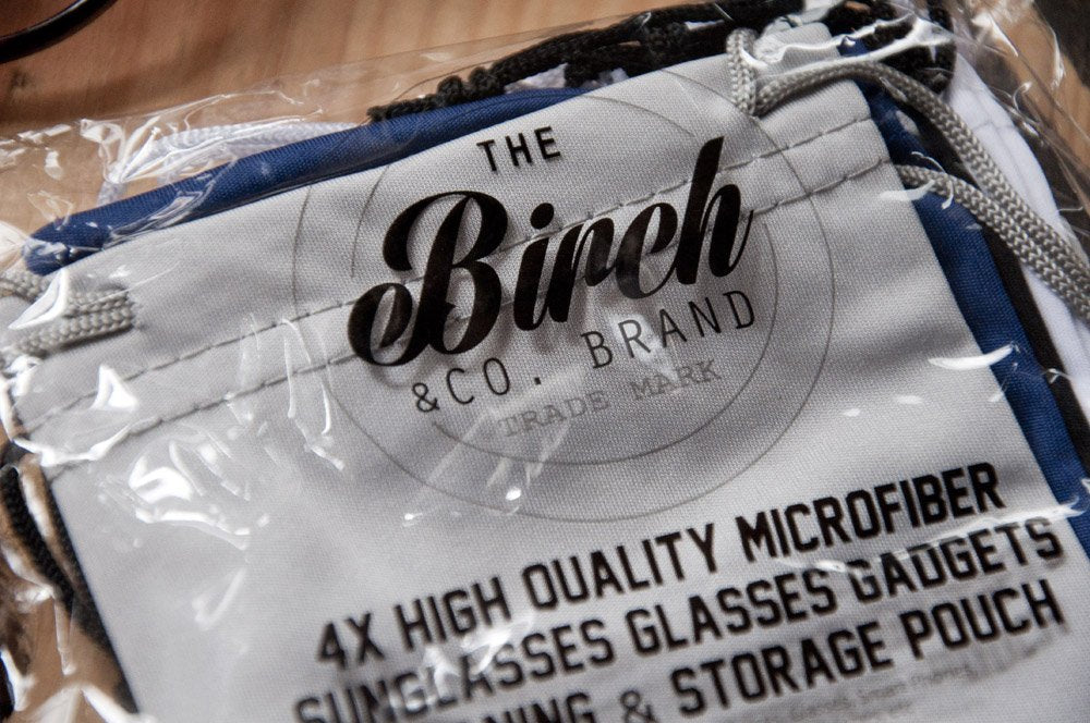 Buy now Birch Microfiber Pouch Soft and Silky Cloth Cleaning Storage Bag for Eyeglasses and Sunglasses (Black 6 Pack) at indiglob india