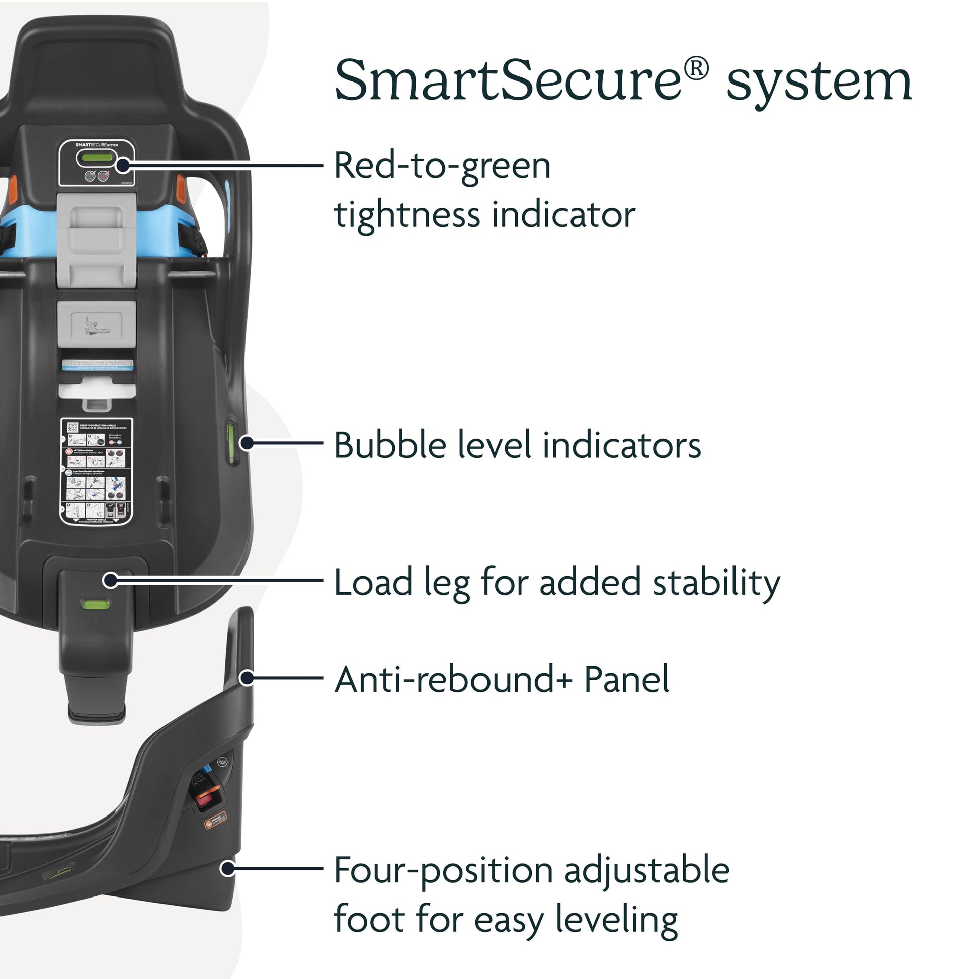 Buy now UPPAbaby Extra Aria Car Seat Base/Compatible with Aria Infant Car Seats/SmartSecure Installation with Load Leg at indiglob india