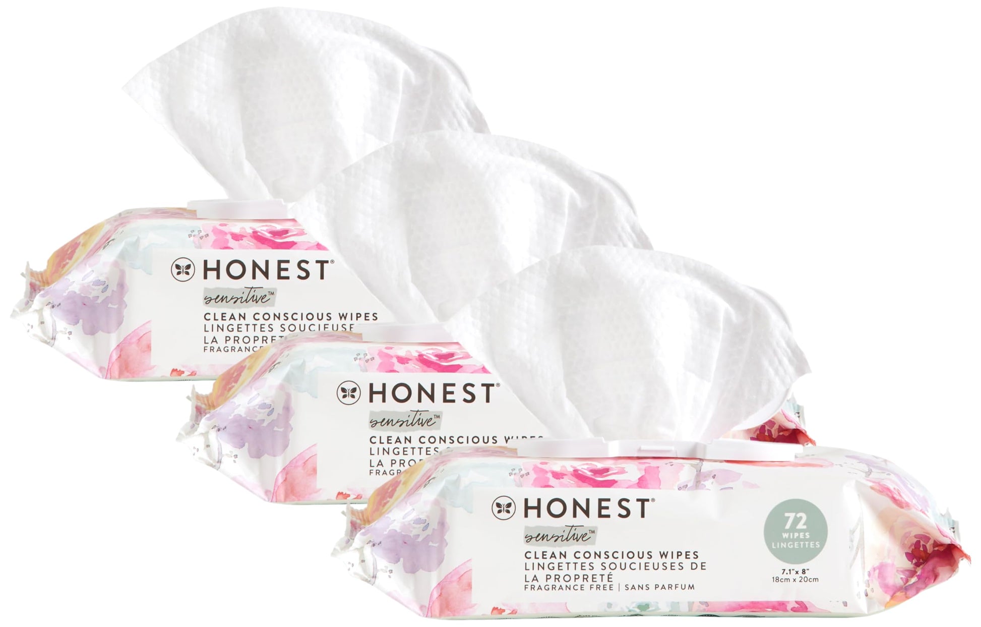 Buy now The Honest Company Hypoallergenic Multi-Use Baby Wipes for Sensitive Baby Skin Rainbow 60 Count at indiglob india