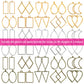 Buy now Shynek 60Pcs Hollow Frame Pendants - Resin Craft Bezels Jewelry Molds for Necklaces and Earrings Making Supplies at indiglob india