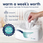 Hiccapop Baby Wipe Warmer and Baby Wet Wipes Dispenser | Baby Wipes Warmer for Babies | Diaper Wipe Warmer with Changing Light, White