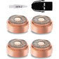 Replacement Heads for Flawless Facial Hair Remover, Replacement Blades for Finishing Touch Flawless Hair Removal Gen 2, 6 Count 18k Gold Heads with Storage Bag