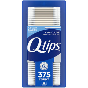 Q-tips Cotton Swabs, Original, For Home, First Aid and Beauty, 100% Cotton, 375 Count