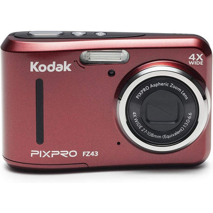 Kodak PIXPRO Friendly Zoom FZ43-BK 16MP Digital Camera with 4X Optical Zoom and 2.7" LCD Screen (Black)