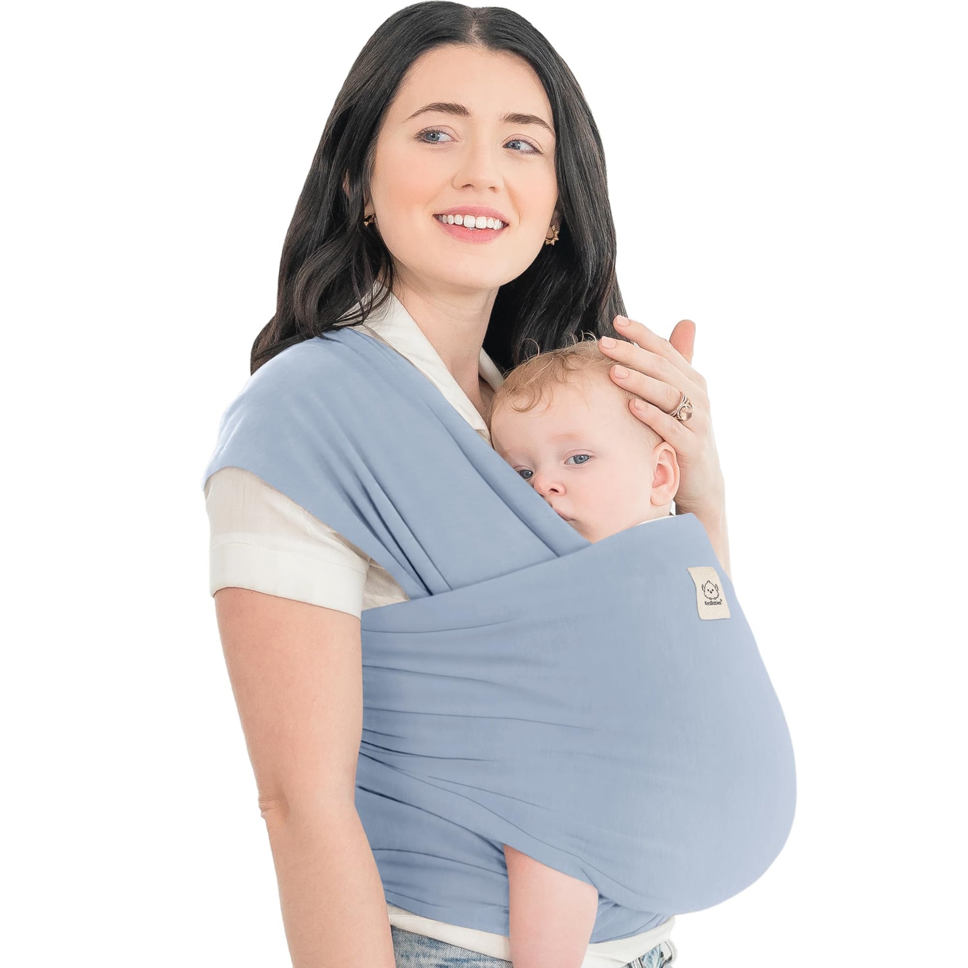 Buy now KeaBabies Baby Wrap Carrier - All in 1 Original Baby Carrier Newborn to Toddler Sling, Easy to Wear, Hands Free Bonding, Lightweight, Breathable Infant Wraps (Classic Gray) One Size (Pack of 1) Powder Blue at indiglob india