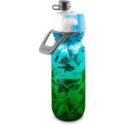 O2COOL ArcticSqueeze Insulated Mist 'N Sip Squeeze Bottle 20 oz., Blue/Blue Splash