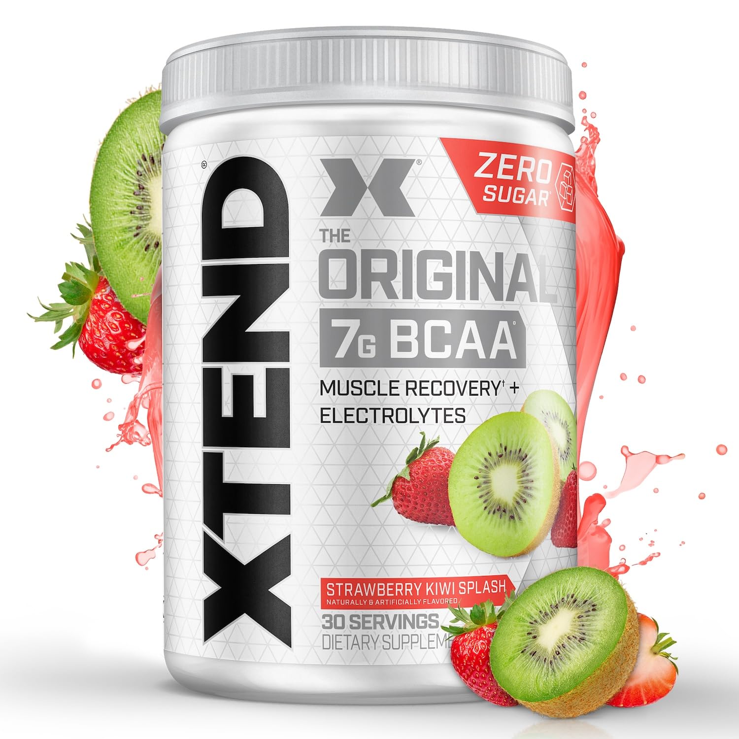 Buy now Xtend Original BCAA Powder 7g BCAA and 2.5g L-Glutamine, Sugar Free Post Workout Muscle Recovery Drink with Amino Acids for Men & Women, 30 Servings Strawberry Kiwi Splash 13.2 Ounce (Pack of 1) at indiglob india