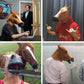 MOLEZU Horse Head Mask for Adult, Brown Horse Head Latex Animal Mask, Novelty Halloween Costume for Masquerade Party.