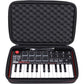 LTGEM Case Compatible with Akai Professional MPK Mini MK3 / MPK Mini Play MK3 25 Key USB MIDI Keyboard Controller, Black+Gray(Case Only)