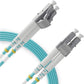 BEYONDTECH 1m (3ft) LC to LC Fiber Patch Cable – UPC Multimode Duplex Fiber Optic Cable – 50/125µm core, Compatible with OM3 – 10G LSZH PUREOptics Series
