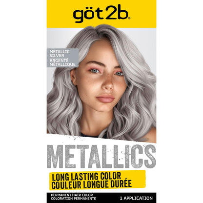 Got2b Metallics Permanent Hair Color, M71 Metallics Silver