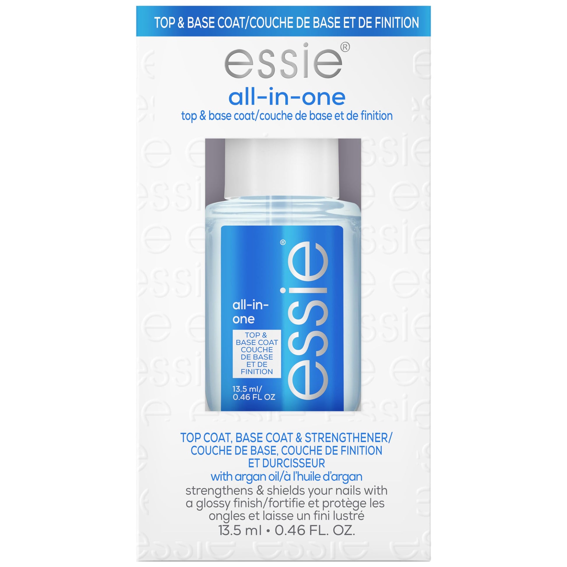 Buy now essie All-In-One Base Coat + Top Coat + Strengthener Nail Polish, 0.46 Ounces (Packaging May Vary) at indiglob india