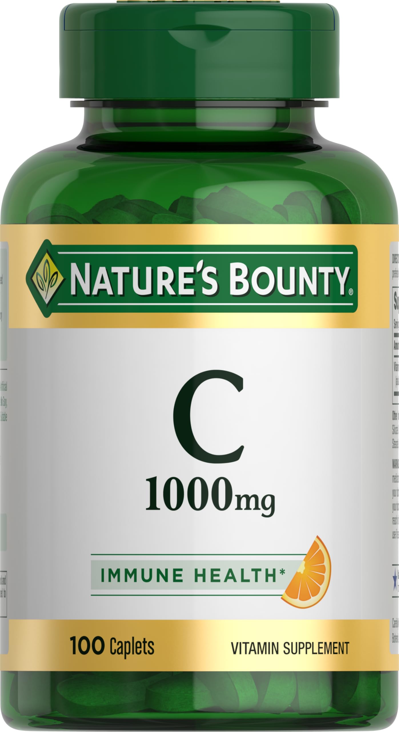 Buy now Nature's Bounty Vitamin C 1000mg, Supports Immune and Antioxidant Health, Vitamin C Supplement, 1 Per Day, 300 Vegetarian Caplets at indiglob india