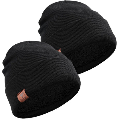 OZERO Winter Beanie Daily Hat - Thermal Polar Fleece Ski Stocking Skull Cap for Men and Women