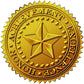 Great Papers! Star Embossed Official Gold Foil Certificate Seal for Achievements and Awards, 48 Count (903419)