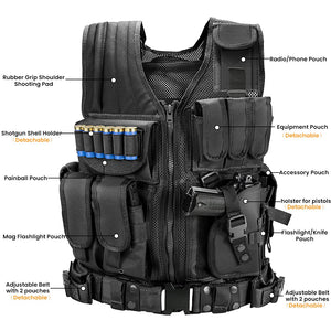 Buy now Marmot Tactical Vest Durable Mesh Vest with Detachable Belt & Holster for Subcompact/Compact/Standard Pistol at indiglob india