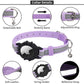 Reflective AirTag Cat Collar, FEEYAR Integrated Air Tag Cat Collar for Apple, Leather GPS Cat Collar with AirTag Holder and Bell [Purple], Tracker Cat Collars for Girl Boy Cats, Kittens and Puppies