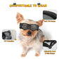 PETLESO Small Breed Dog Goggles, Sunglasses with UV Protection for Outdoor Riding & Driving, Black