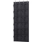 MISSLO Over The Door Shoe Organizer Hanging Closet Holder Hanger Storage Bag Rack with 24 Large Mesh Pockets, Gray
