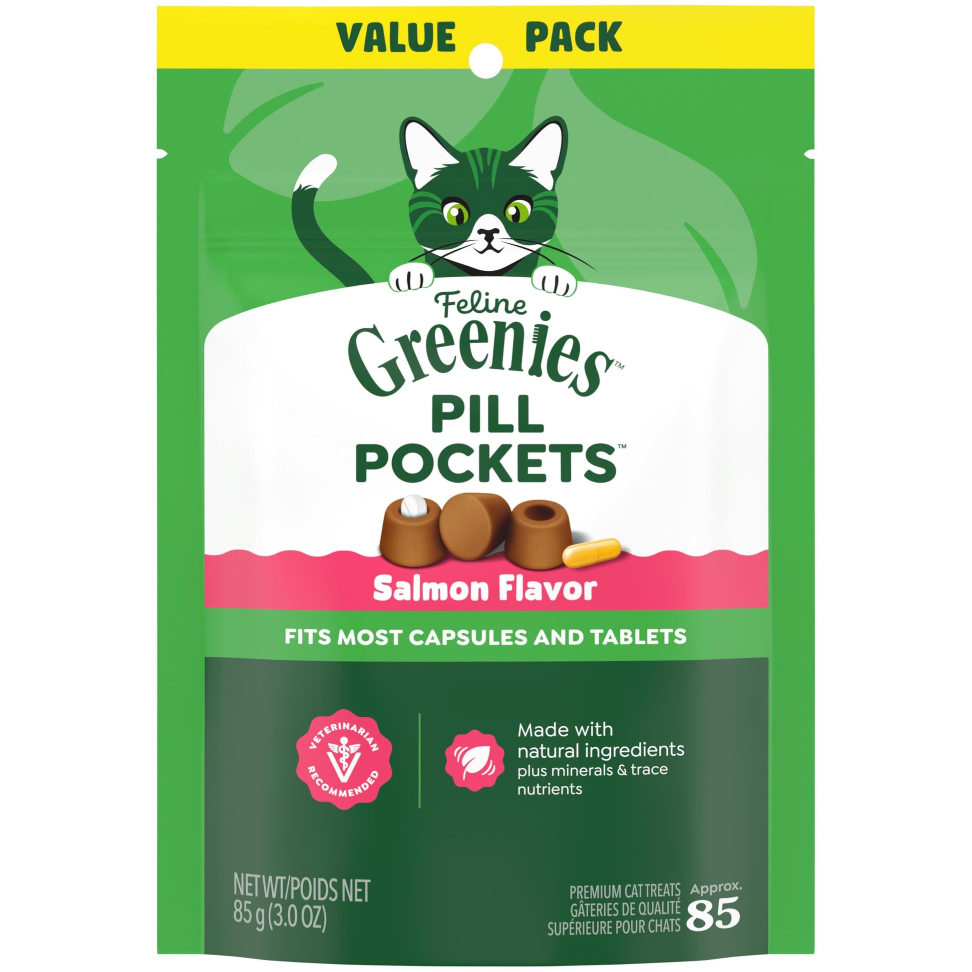 Buy now Greenies Feline Pill Pockets for Cats Soft Cat Treats, Chicken Flavor, 1.6 oz. Pouch, 45 Count at indiglob india