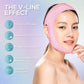 Venus Visage Face Lifting Strap for Jaw Line Definition - Reusable Lifting Chin Strap for Sleeping - Visually Sculpts Double Chin (Pink)
