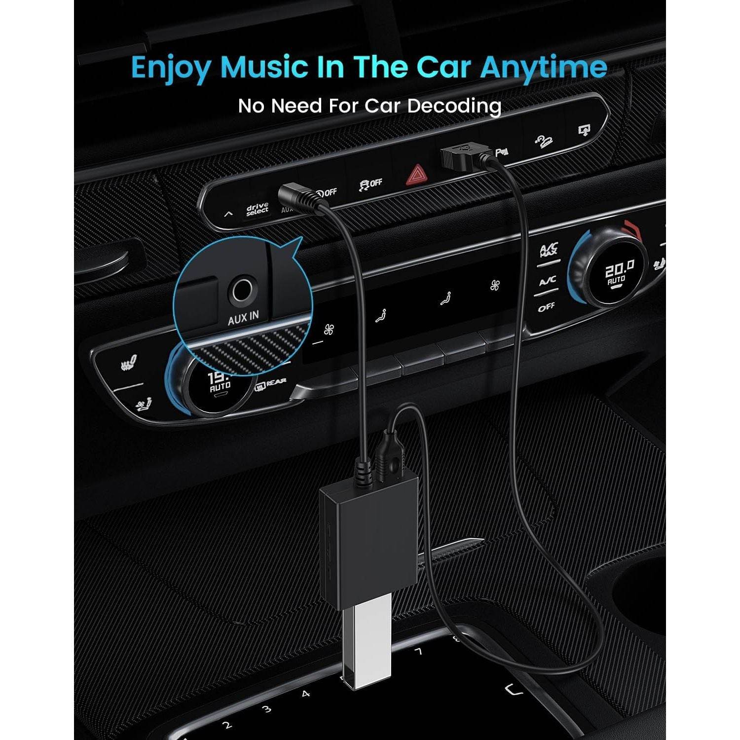 ANDTOBO USB to Aux Audio Adapter, 3.5mm Male to USB Female Adapter for Playing Music with Flash Drive in Car - My Store