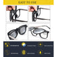 Polarized Clip On Sunglasses Over Prescription Glasses Anti-Glare UV Protection Fishing Driving Sunglasses