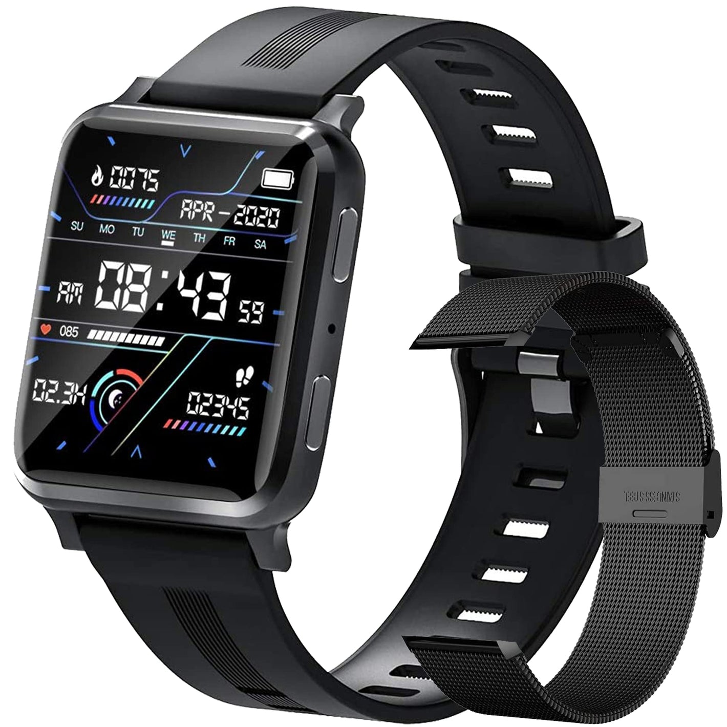 Buy now Smart Watch, Fitness Tracker with Heart Rate Monitor, Activity Tracker with 1.54 Inch Touch Screen, IP67 Waterproof Pedometer Smartwatch with Sleep Monitor, Step Counter for Women and Men at indiglob india